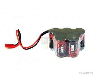 Batería 6,0V 1600mAh NiMh (formato pirámide) Toma BEC ENRICH POWER