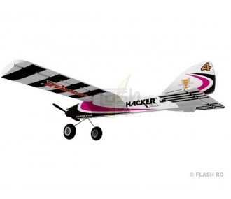 Aeroplano Hacker modello Master Stick nero ARF circa 1,20m