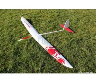 Typhoon PLUS toda fibra aprox.2,90m blanco y rojo RCRCM