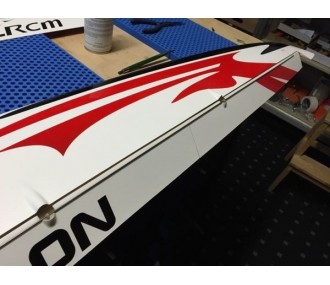 Cyclon Full Carbon aprox.2,00m blanco/rojo y negro RCRCM