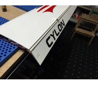 Cyclon Full Carbon aprox.2,00m blanco/rojo y negro RCRCM