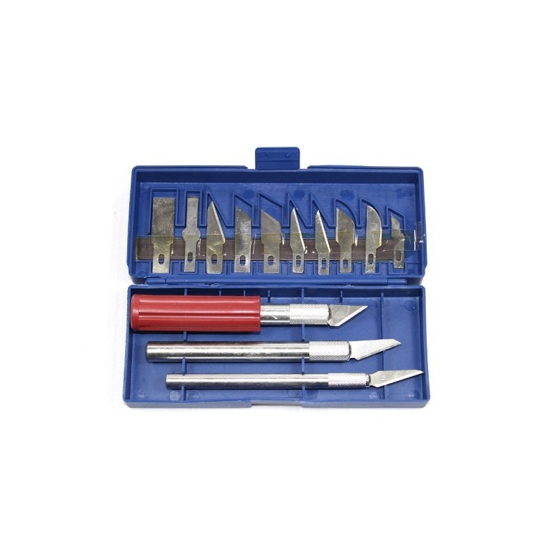 Set aus 3 Messern + 10 Klingen - SIVA