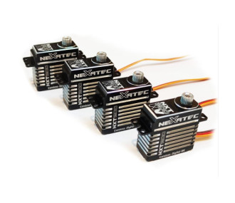 Pack de 4x Nexatec NXT 200-HV servo (23.4g, 15,1kg/cm, 0,10sec/60°)