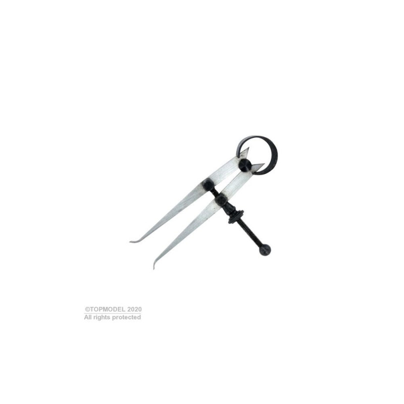 COMPAS POINTE SECHE INTERIEUR 75mm