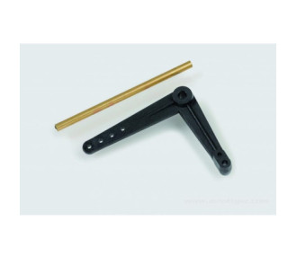 Renvoi d'angle pendulaire 90° 35x43mm axe 2.5mm