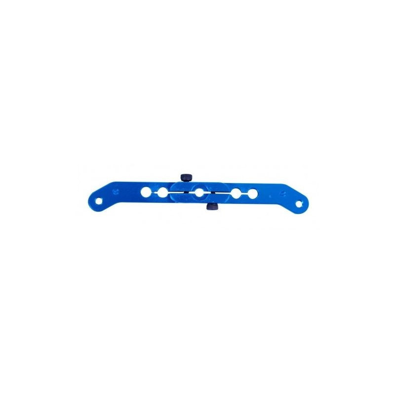 Flaschenzug Alu Titanium Doppel 76.2mm JR BLAU - Graupner