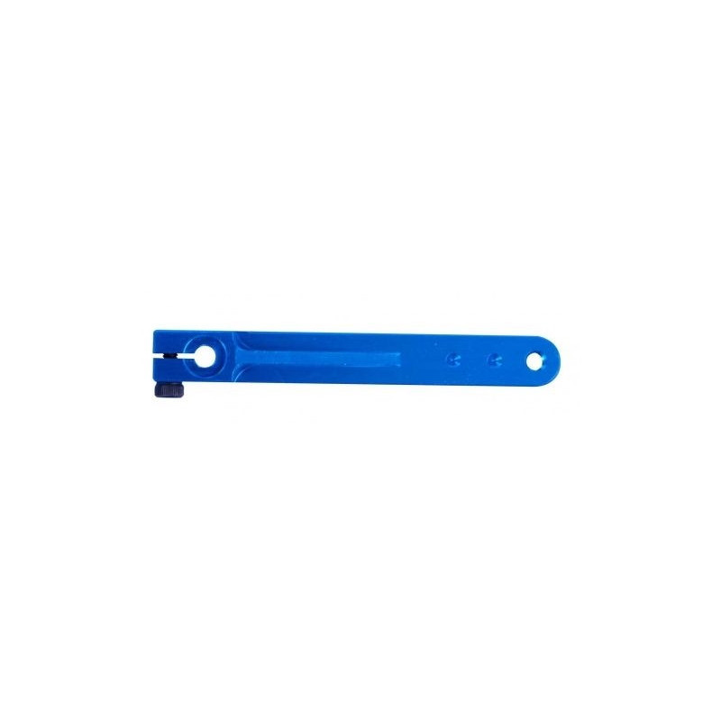Flaschenzug Alu Titanium einfach 50.8mm JR BLAU - Graupner