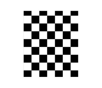 Rouleau 2m entoilage FLASH RC à damier blanc et noir (largeur 64cm)