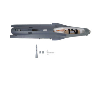 Fuselaje: F-16 Falcon-Gris 80mm EDF E-Flite