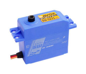 Servo Numérique étanche standard Savox SW-0231MG+ (66g, 15kg.cm, 0.17s/60°)