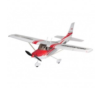 Top aeronautico Rc Hobby Cessna 182 rosso con led integrato PNP ca.0,965m