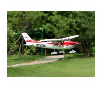 Top aeronautico Rc Hobby Cessna 182 rosso con led integrato PNP ca.0,965m