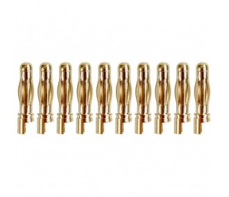 Gold Socket PK 4mm macho (10 uds.) - Modelo Yuki