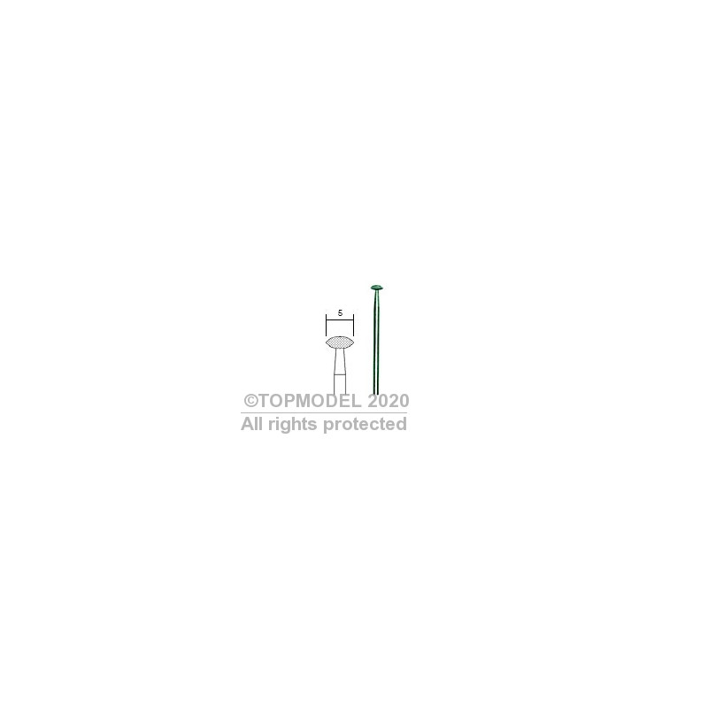 Proxxon POINTE DE MEULE DIAMANTEE, LENTILLE
