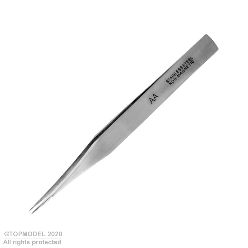 BRUCELLES INOX BEC POINTU RENFORCE 115mm