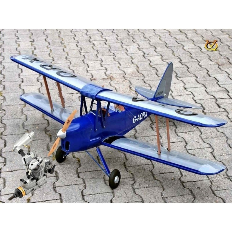 Pack Aviones VQ modelo TIGER MOTH 46. 1,4m + Saito FA-62B