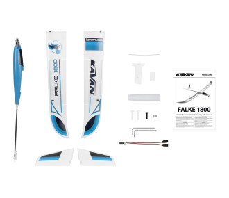 Planeur KAVAN Falcon bleu1800mm PNP