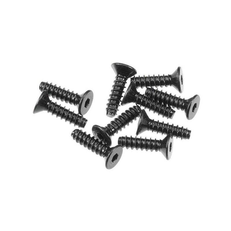 AXIAL AXA0414 Hex Socket Tapping Flat Head M2.6x10mm Black (10)