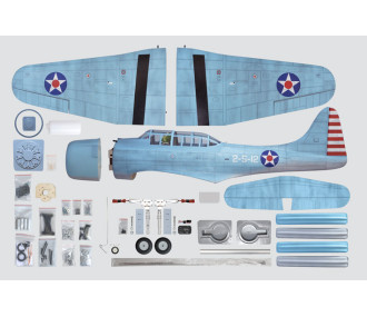Avion Phoenix Model_SBD DAUNTLESS_1,4 m_ARF .46 -.55