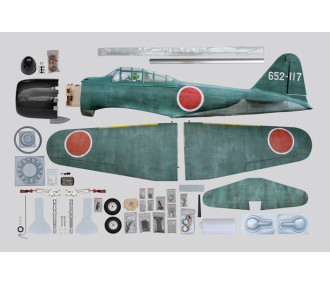 Flugzeug Phoenix Model_ZERO A6M_1,40m ARF .46 -.55