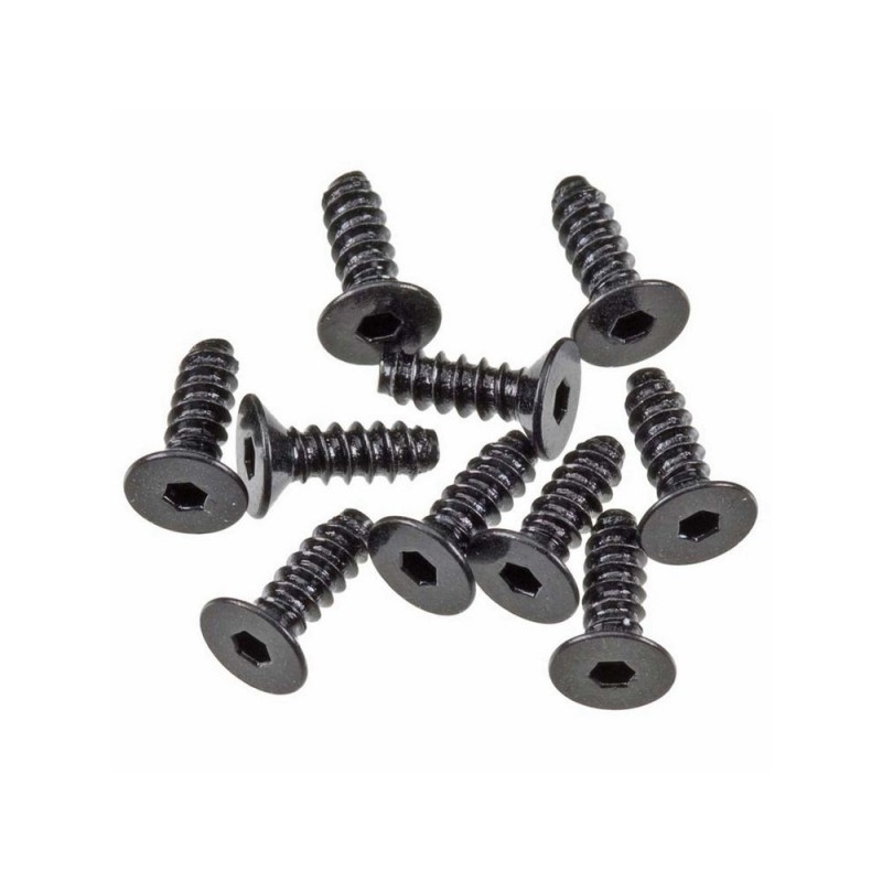 AXIAL AXA0413 Hex Socket Tapping Flat Head M2.6x8mm Black (10)