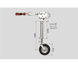 ELECTRIC RETRACTABLE FRONT AXLE FOR VIPER JET 100N - 140N