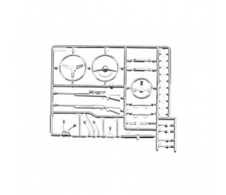 AXIAL AX80047 Chrome Interior Detail Parts Tree