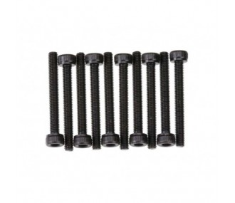 AXIAL AXA089 Cabeza cilíndrica M3x25mm Óxido negro (10)
