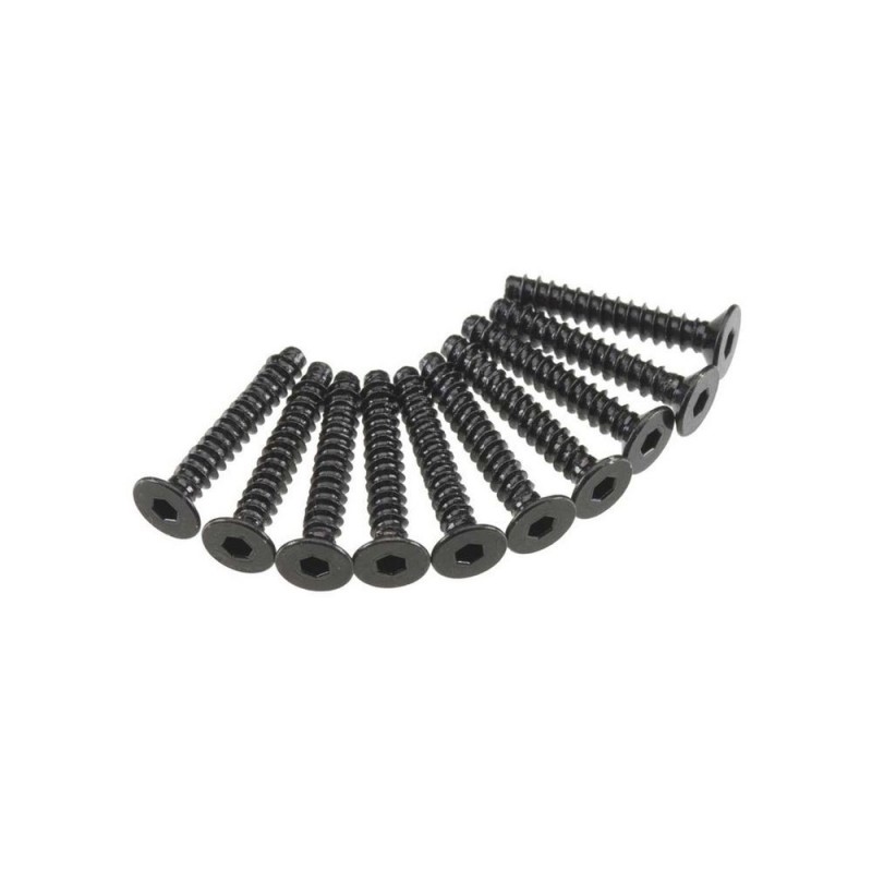 AXIAL AXA468 Hex Socket Flat Head Screw M3x18mm Black (10)