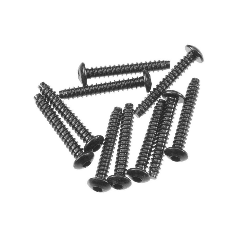AXIAL AXA0439 Hex Socket Tapping Button Head M3x20mm Black (10)