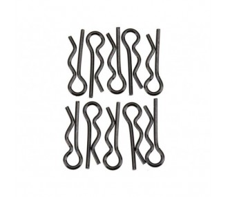 AXIAL AXA1059 6mm Black Body Clip (10)