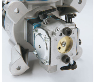 Motor de gasolina 2T OS GT 60 con silenciador