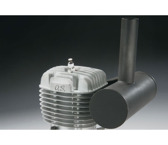 Motor de gasolina 2T OS GT 60 con silenciador