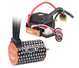 Konect Combo Brushless 1/10 : esc 50A + motor 3652SL 5400KV + prog. card