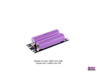 Portapilas PCB "compacto" 18650 /21700