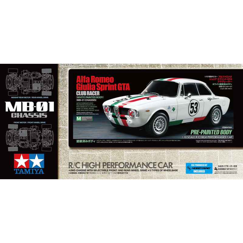 Tamiya Alfa Romeo Giulia Sprint GTA MB01