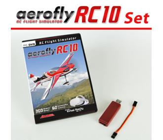 Aerofly RC10 simulator + Graupner interface