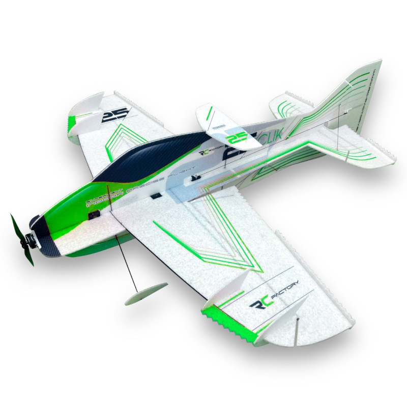 Avión RC Factory Clik 25 Verde aprox.0,84m