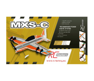 Avion RC Factory MXS-C vert 'Backyard Series' env.0.80m