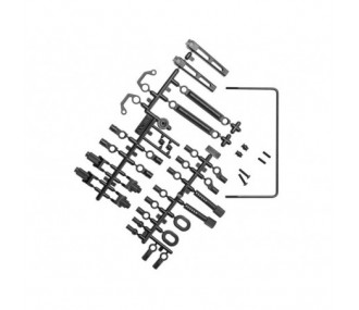 AXIAL AX31331 Juego de barras estabilizadoras traseras RR10 blandas