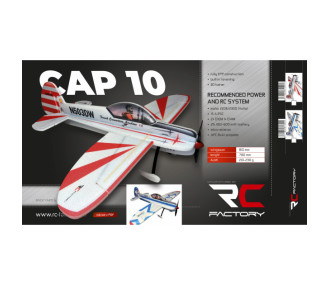 RC Factory Cap 10 Flugzeug ca. 0,81m
