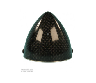 Cône carbone Ø64mm avec flasque alu