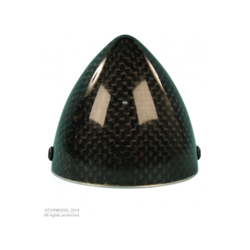 Cône carbone Ø64mm avec flasque alu