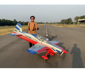Aereo acrobatico EXTRA NG 90" - (apertura alare 2,29m) - Rosso, Grigio, Blu