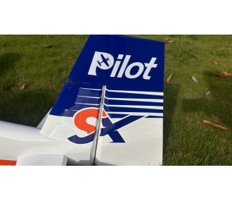 Acrobatico - Extra 330 SX - Pilota RC - (apertura alare 2,29 m) Blu, Bianco, Rosso