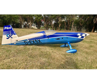 Avion Voltige Pilot RC - Extra 330 SX (envergure 2,29m) Bleu, Blanc, Noir
