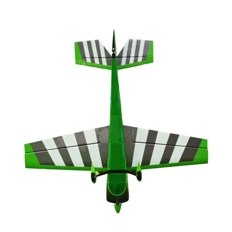 Avion Voltige - Pilot RC - Slick 60 - (env 1.52m) - Vert, Gris, Rouge