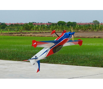 Acrobático - Piloto RC - Slick 74 - (aprox 1.88m) - Azul, Blanco, Rojo