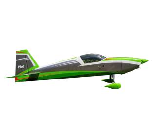 Aerobatic Plane - Pilot RC - Slick 84 - (approx 2.13 m) - Green, White, Black