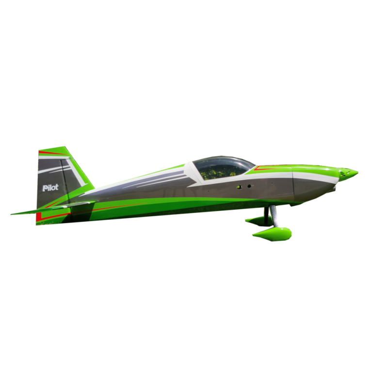 Aerobatic Plane - Pilot RC - Slick 84 - (approx 2.13 m) - Green, White, Black